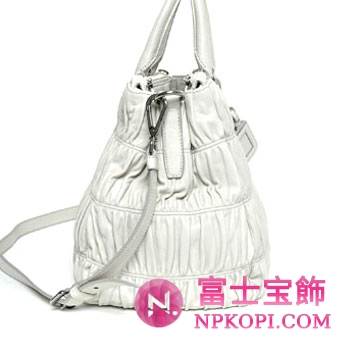 プラダ（PRADA）NAPPA GAUFRE`　レディース2wayトートバッグ　ホワイト　BL0743-QRD-082 
